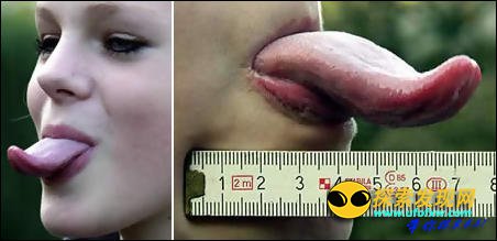 世界上舌头最长的女人