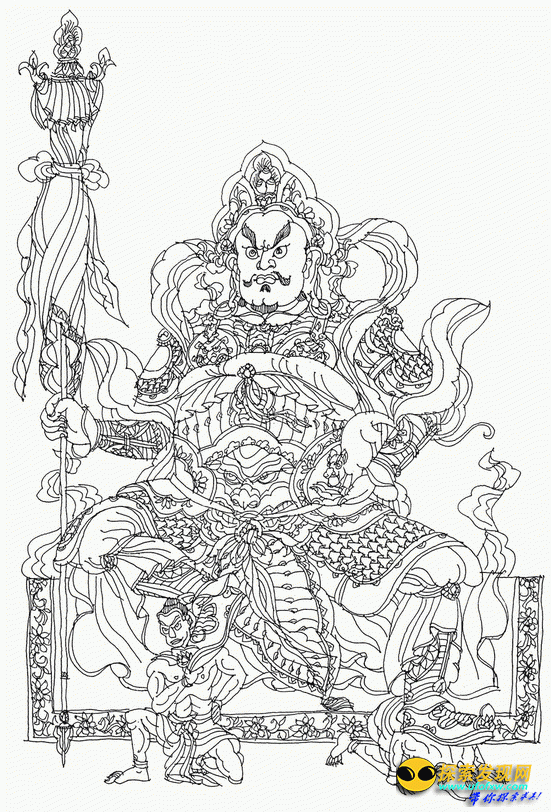 北方多闻天王,名魔礼红