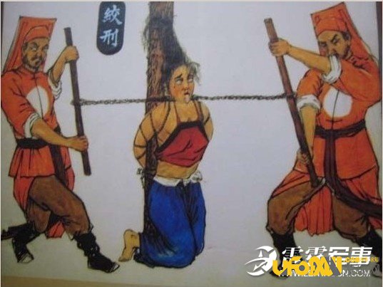 古代女子刑罚28种之椅木马图片