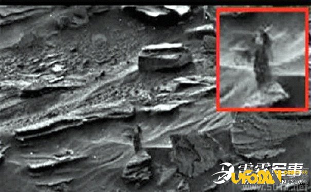 火星探测器拍摄的火星照片现女外星人