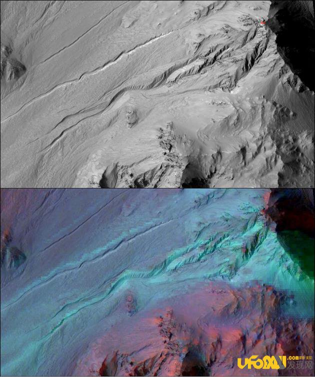火星表面沟壑可能是因温差变化引起,火星可能不存在水